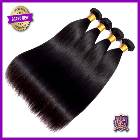 100% Brazilian Virgin Hair Extensions 3 Bundles Straight 16-20 Inch main image 7